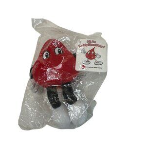 American Red Cross 1998 Buddy Blood Drop Plush Toy Promo Item Small 7"